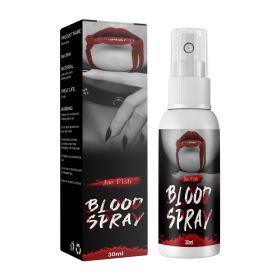 Jue Fish Plasma Spray Plasma Fake Blood Vampire Zombie Blood Simulation Blood Decoration Film And Television Makeup Props (Specification: 2pcs)